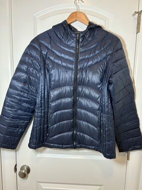 Andrew Marc Navy Packable Down Jacket
